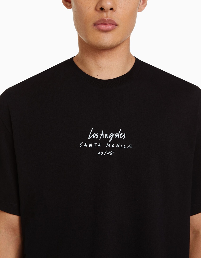 Camiseta de manga curta com estampa