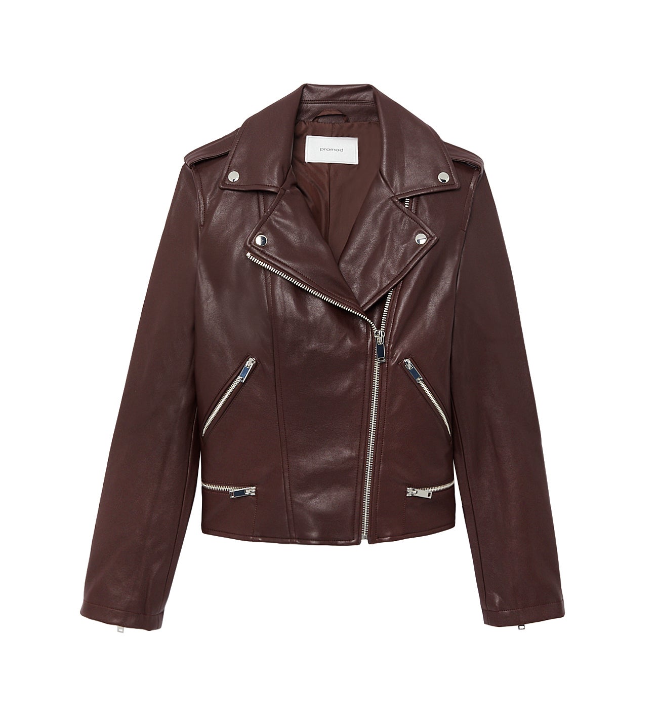 Blouson effet cuir Femme - Bordeaux