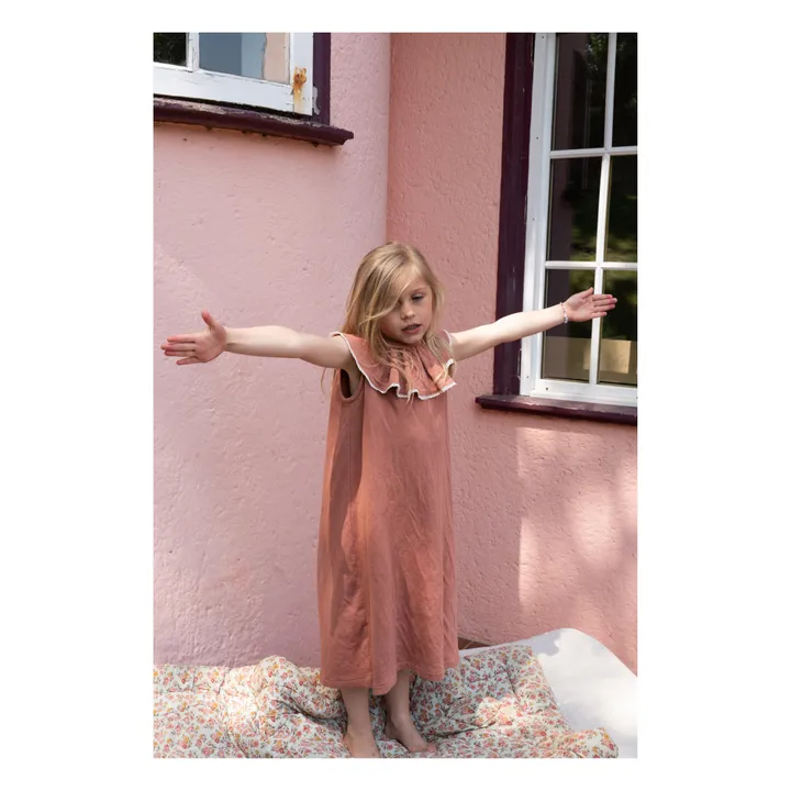 Risu Risu Robe de Nuit Aline Coton Bio | Terracotta
