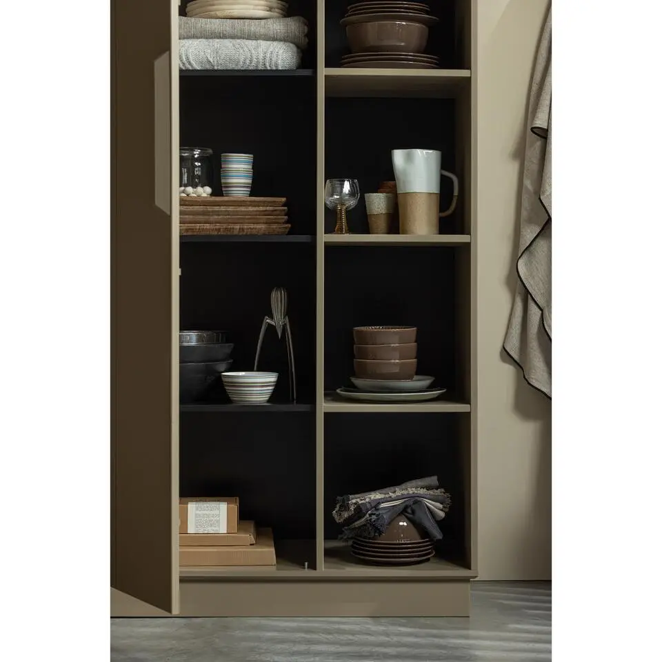 WOOOD Lowen Opbergkast - Grenen - Mud - 221x100x44