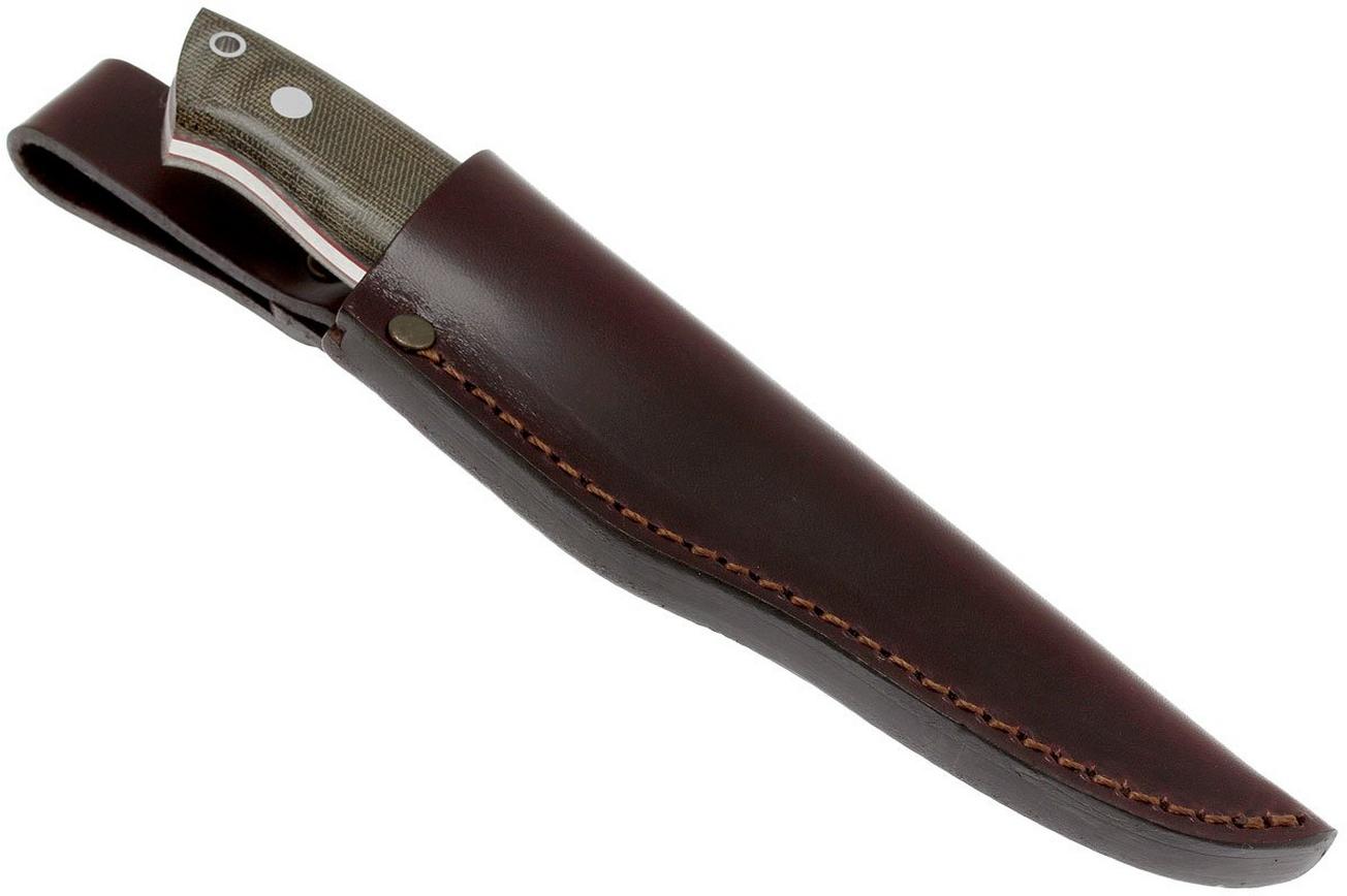 Brisa Trapper 95 - N690Co Scandi - Green Canvas Micarta - 2017 - bushcraftmes