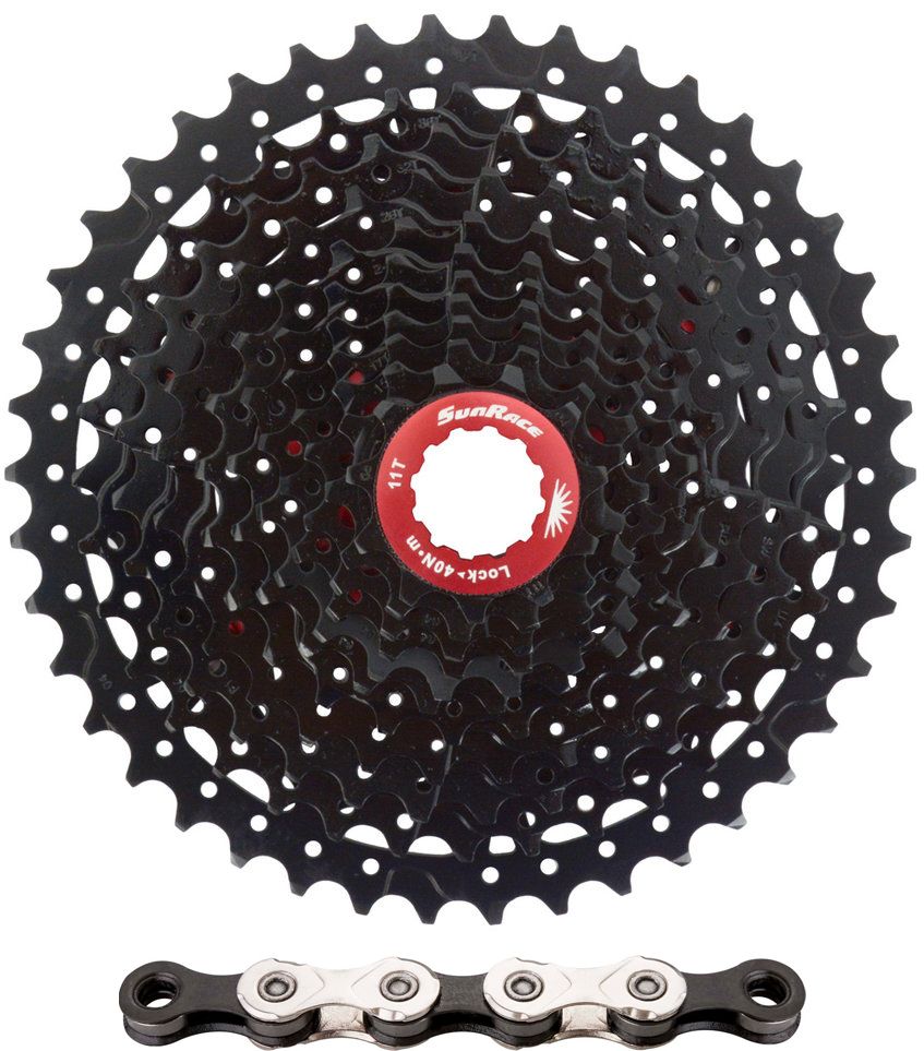 SunRace MX8 Kassette 11-46 + KMC X11-93 Kette 11-fach Verschleissset kaufen | Bike-Discount