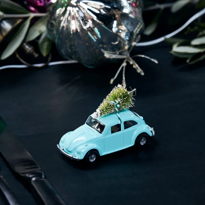House Doctor - Xmas Cars Deko-Autos, 5,5 cm / gold