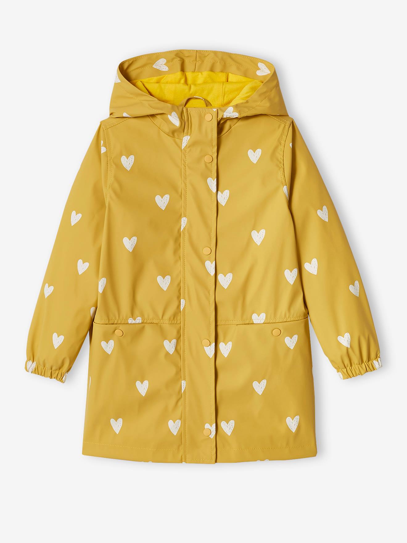 Capa de chuva com capuz e motivos florais, para meninas 6476
