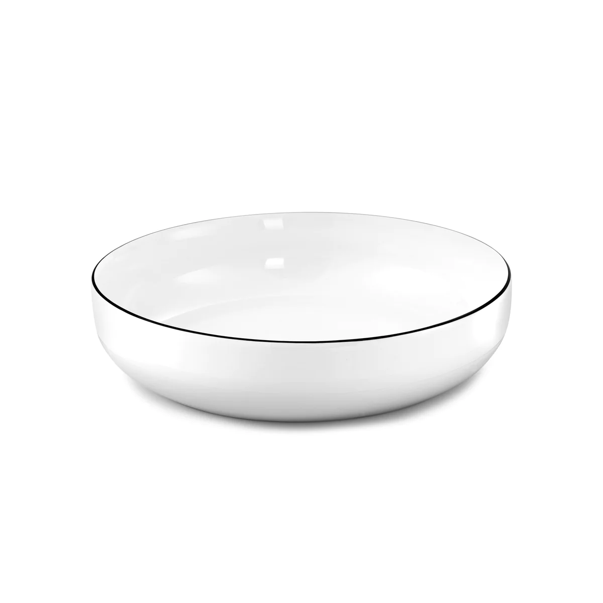 Yaka Noir - Assiette salade et pâtes 20 cm (lot de 6) Médard de Noblat