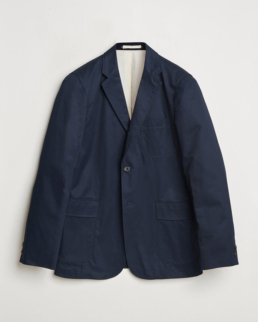 BEAMS PLUS Cotton Twill Blazer Navy