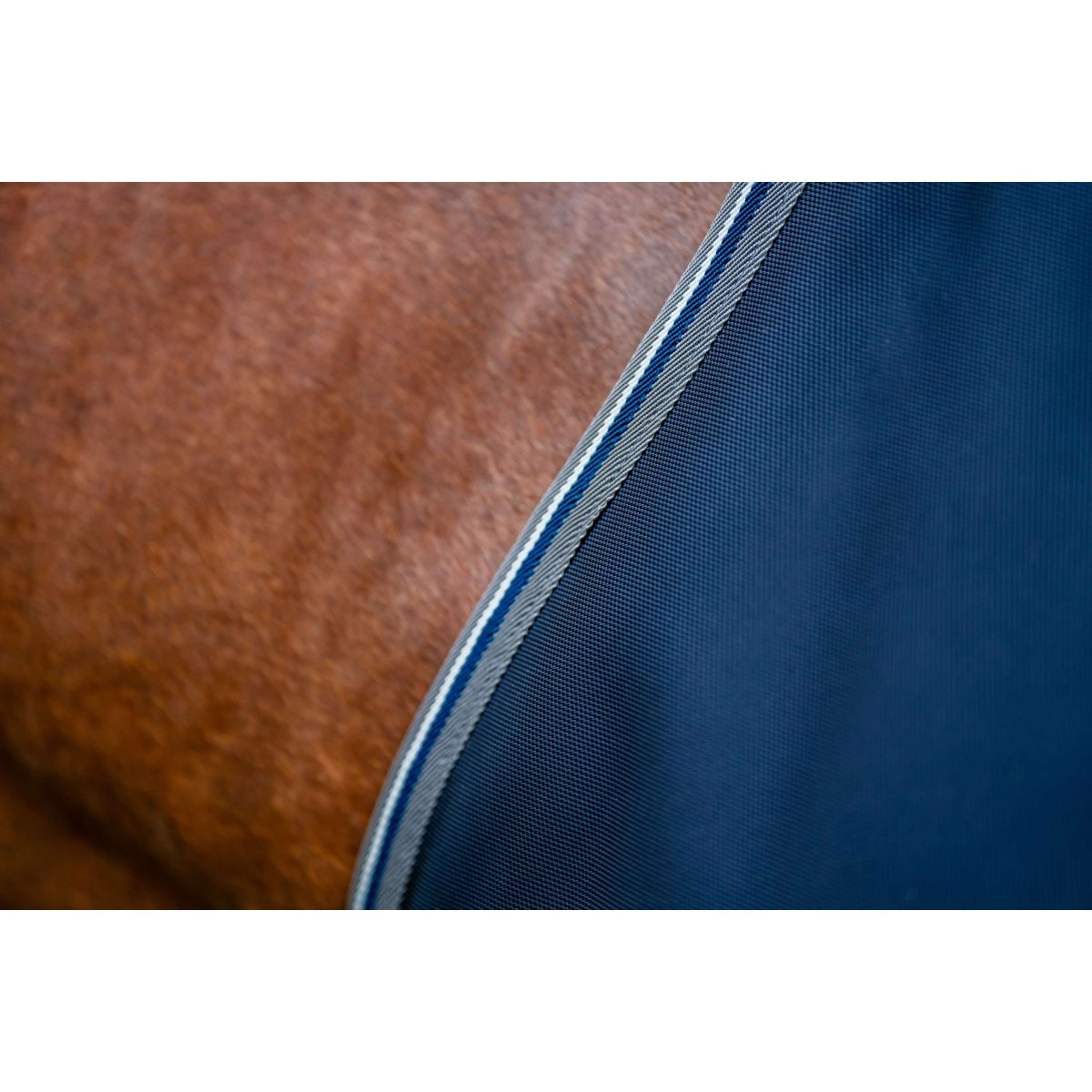 Rambo Turnout Rug 1680D Varilayer 450g Navy/Thunderstorm Grey/Silver