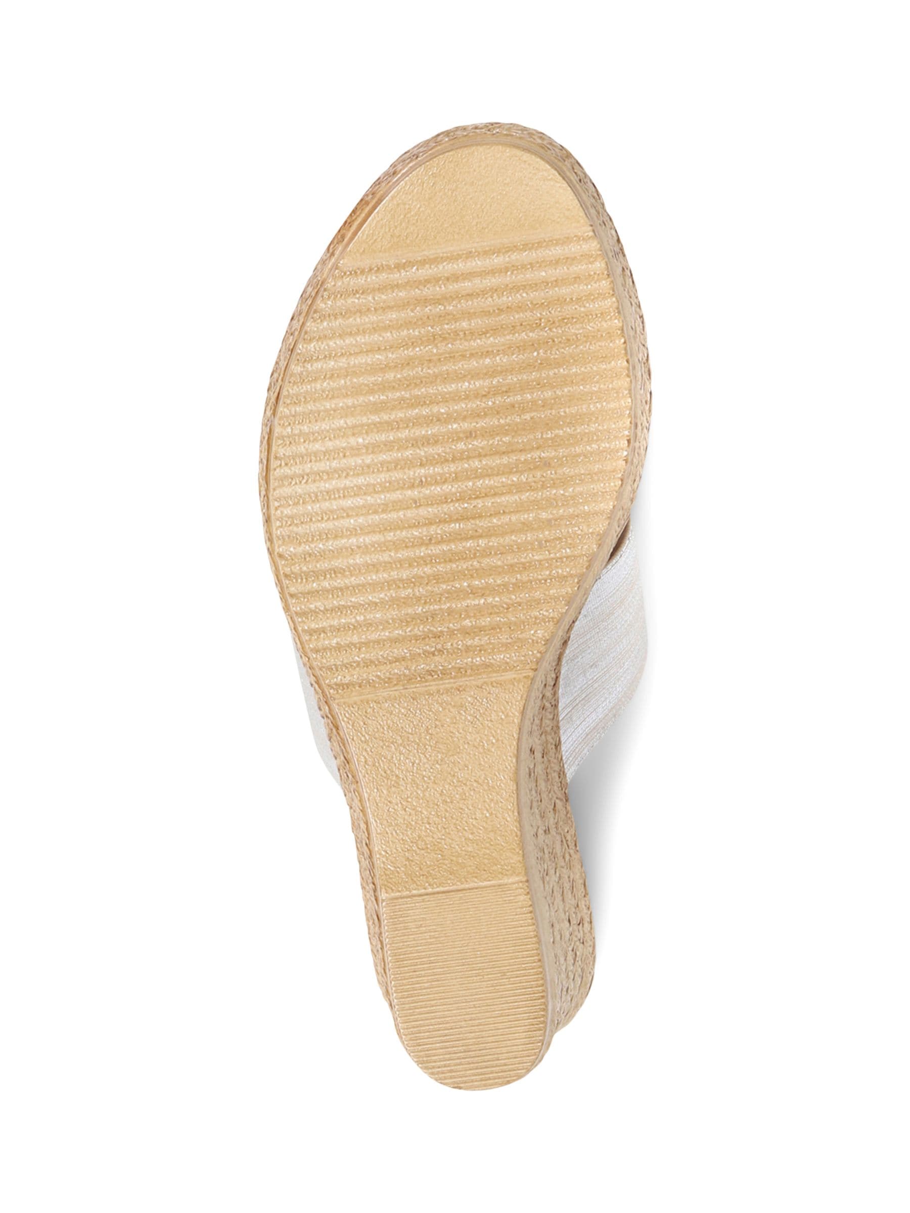 Pavers Metallic Wedge Espadrilles