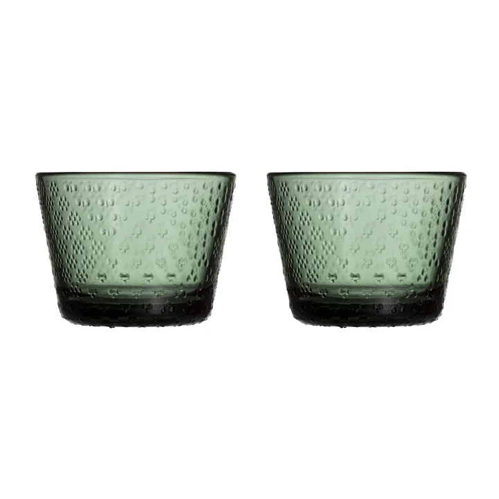 Iittala - Tundra Trinkglas 16 cl, tannengrün (2er-Set)