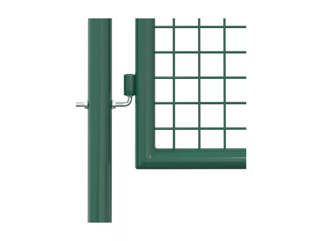 Portail de cl?ture acier 100x200 cm vert