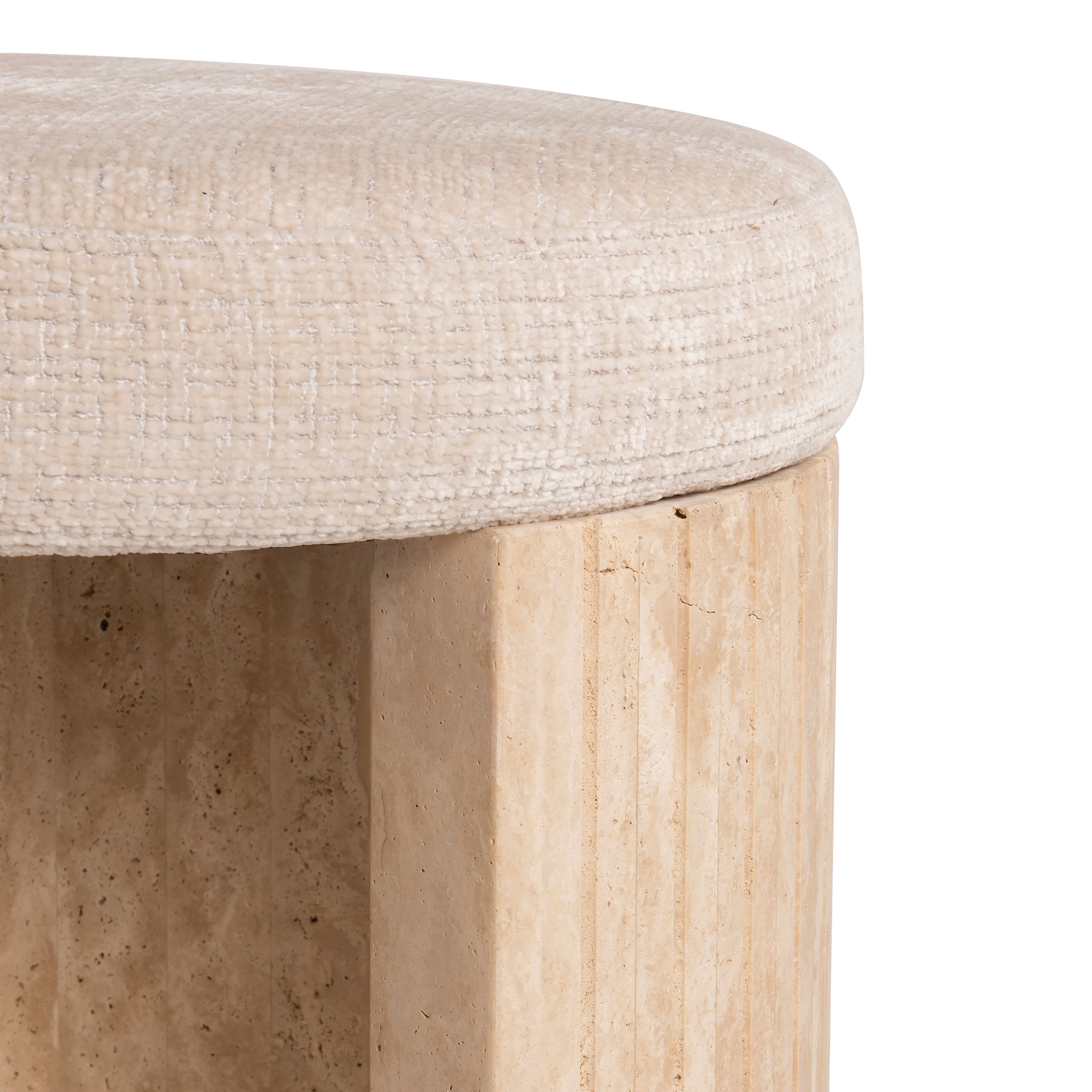 Poef 212983 Natural Beige Gallice ⌀45  x H52 cm