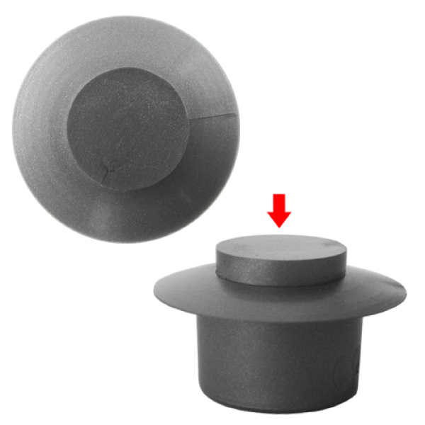 Bouton de pare choc 13mm  Gris foncé