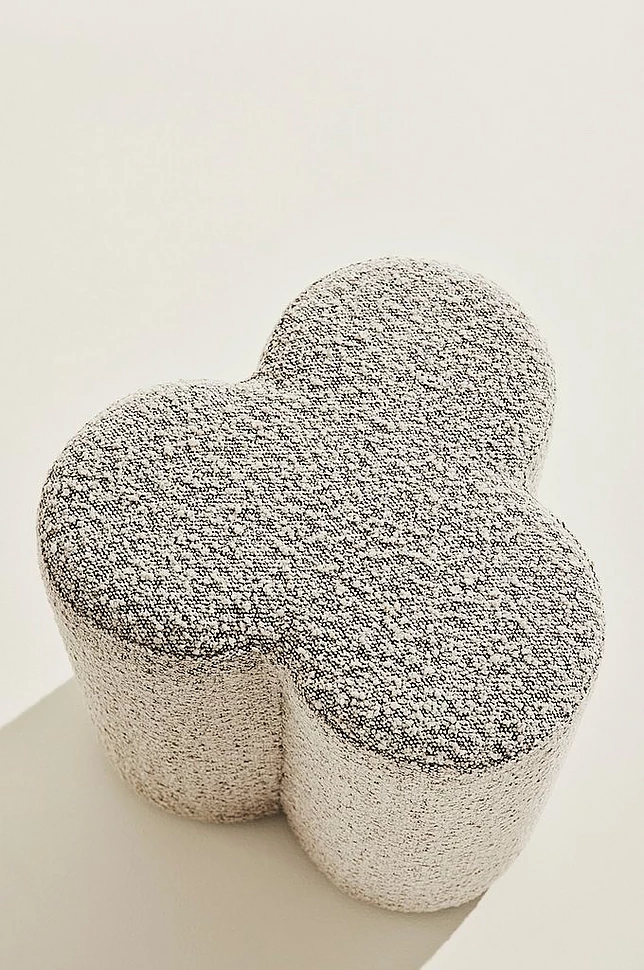 Bodhi puff i bouclé Ø 40 cm