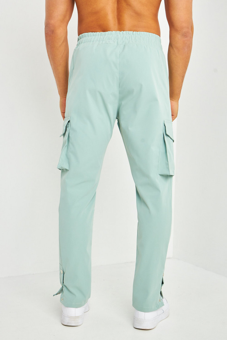 Pantalon cargo vert d'eau
