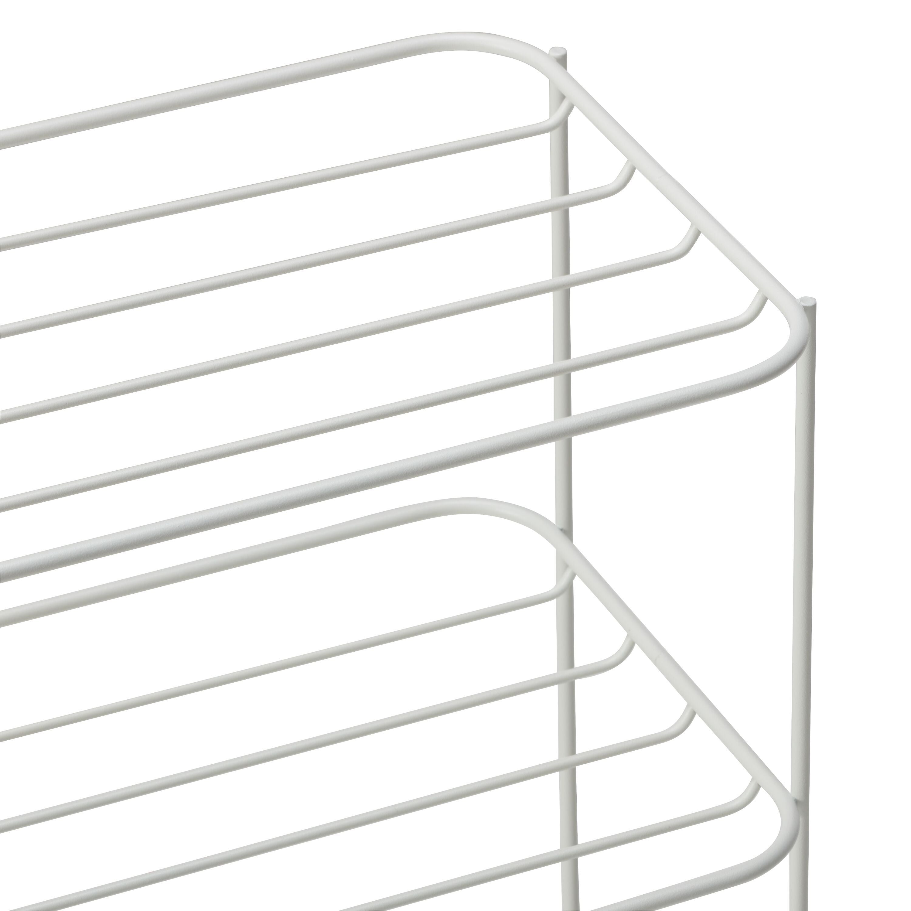 JEFF Schuhregal - Weiss / B: 47.0 cm x T: 24.5 cm x H: 40.0 cm