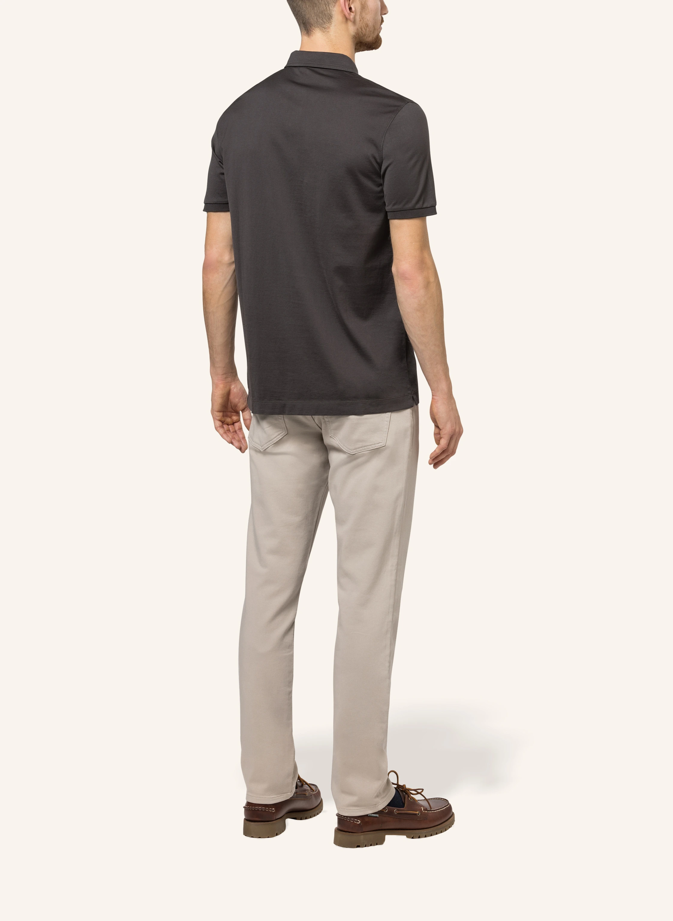 TRUSTED HANDWORK 1/2-Sleeve Polo Shirt