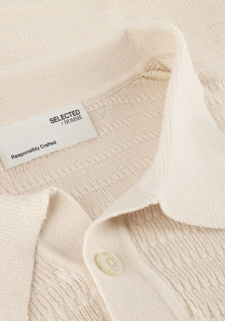 SELECTED HOMME zand selected homme polo slhowen ss knit polo b