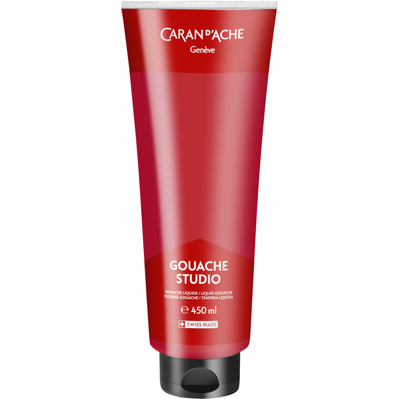 Caran d'Ache Deckfarbe Gouache Studio, 450 ml, karmin, 1 Stück