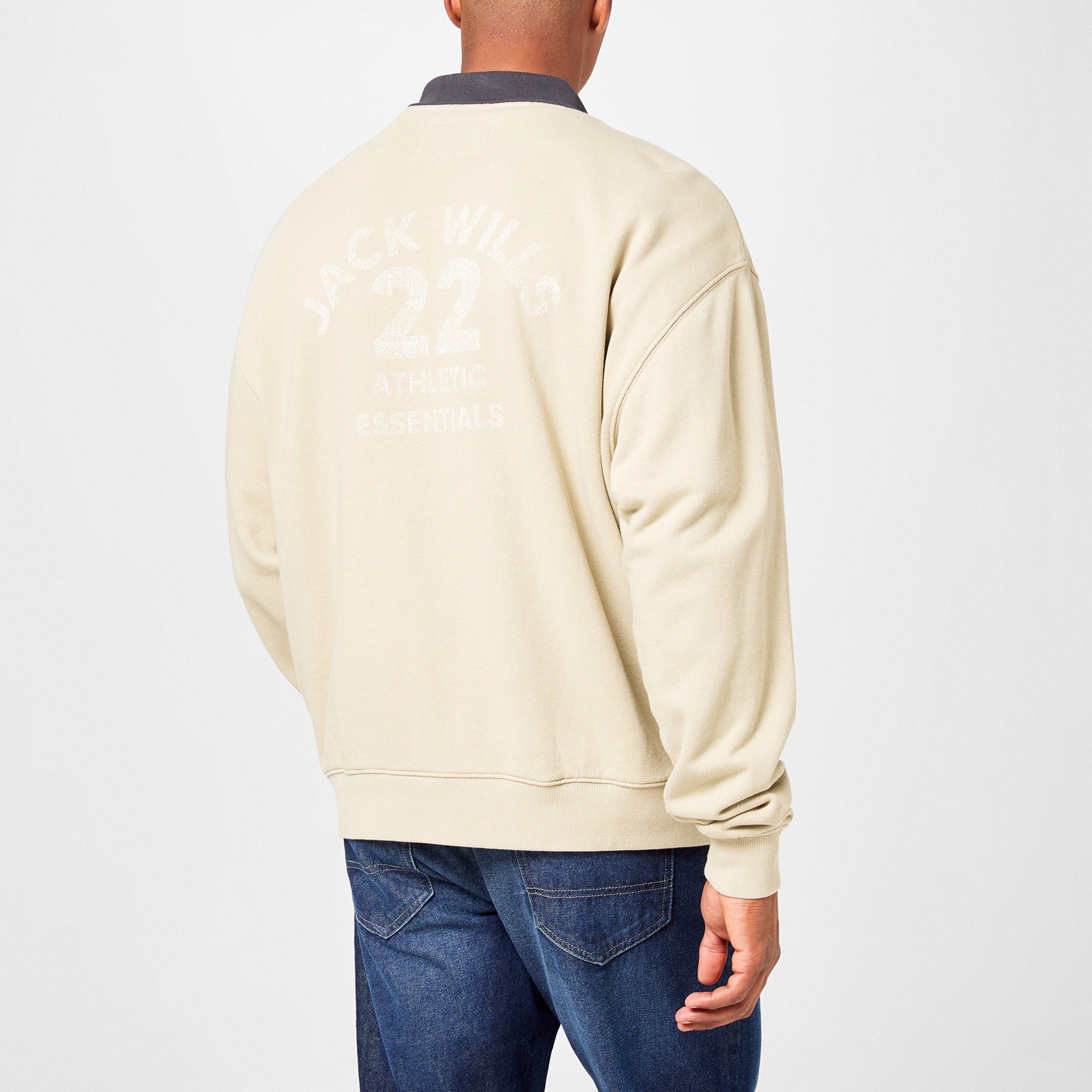 Jack Wills JW Twill Collar Crew Sweater
