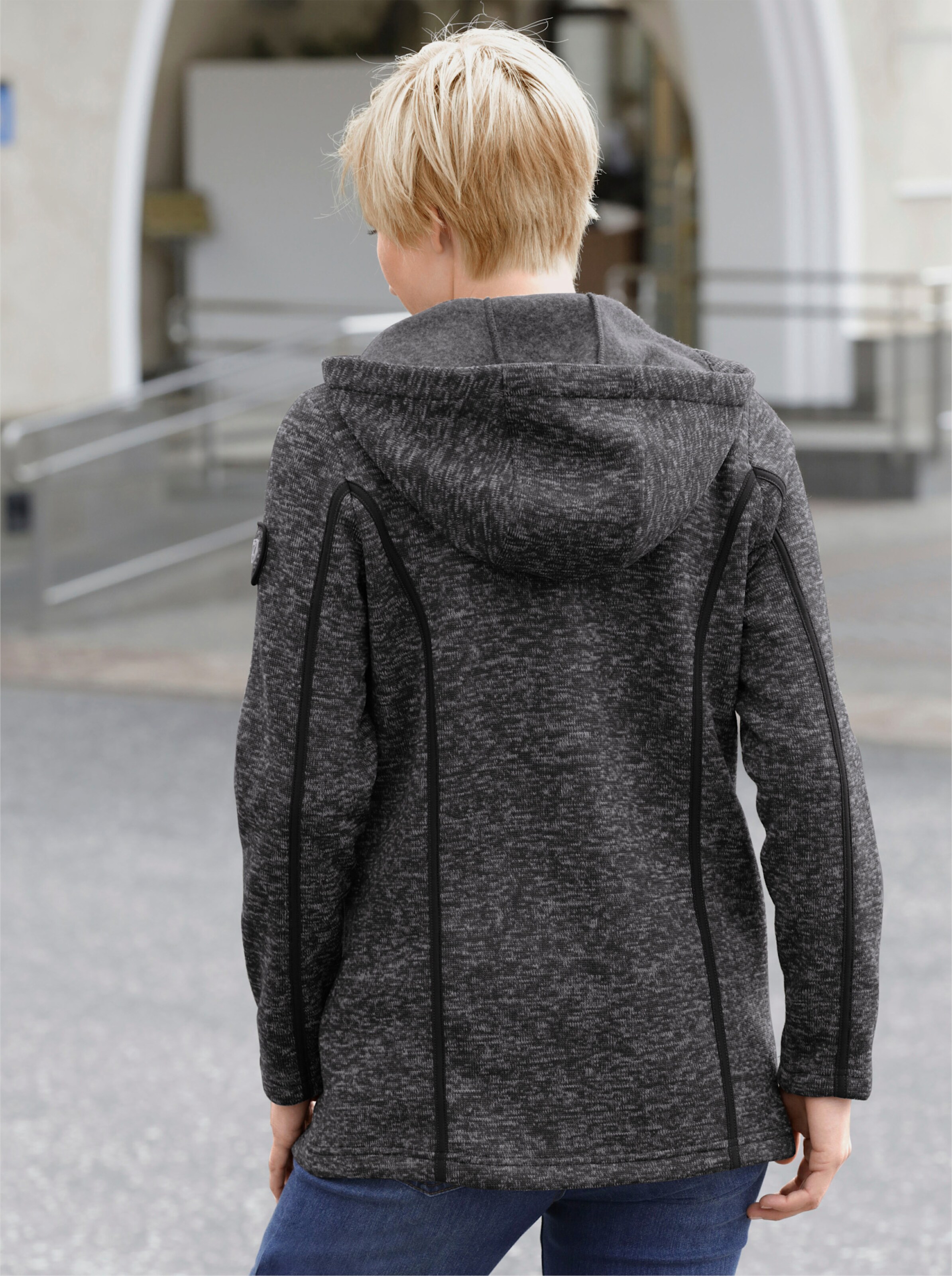 Kapuzenfleecejacke