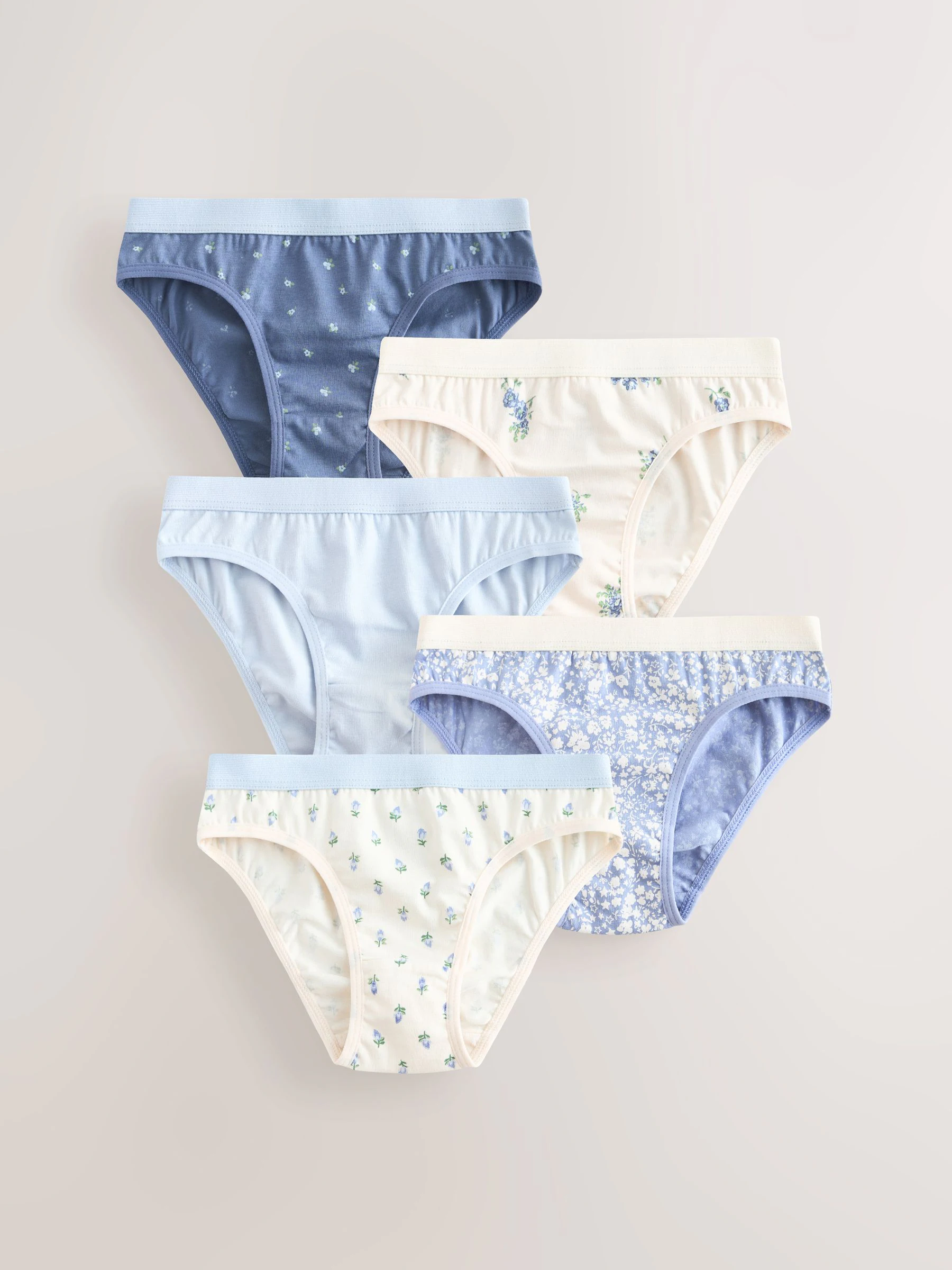 Blauw - Set van 5 Bikini Onderbroeken (1.5-16jr)