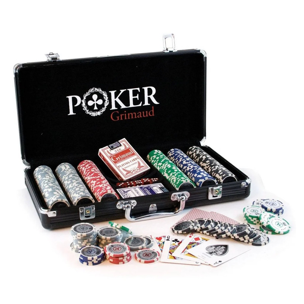 Mallette Poker - Premium Grimaud - 300 Jetons