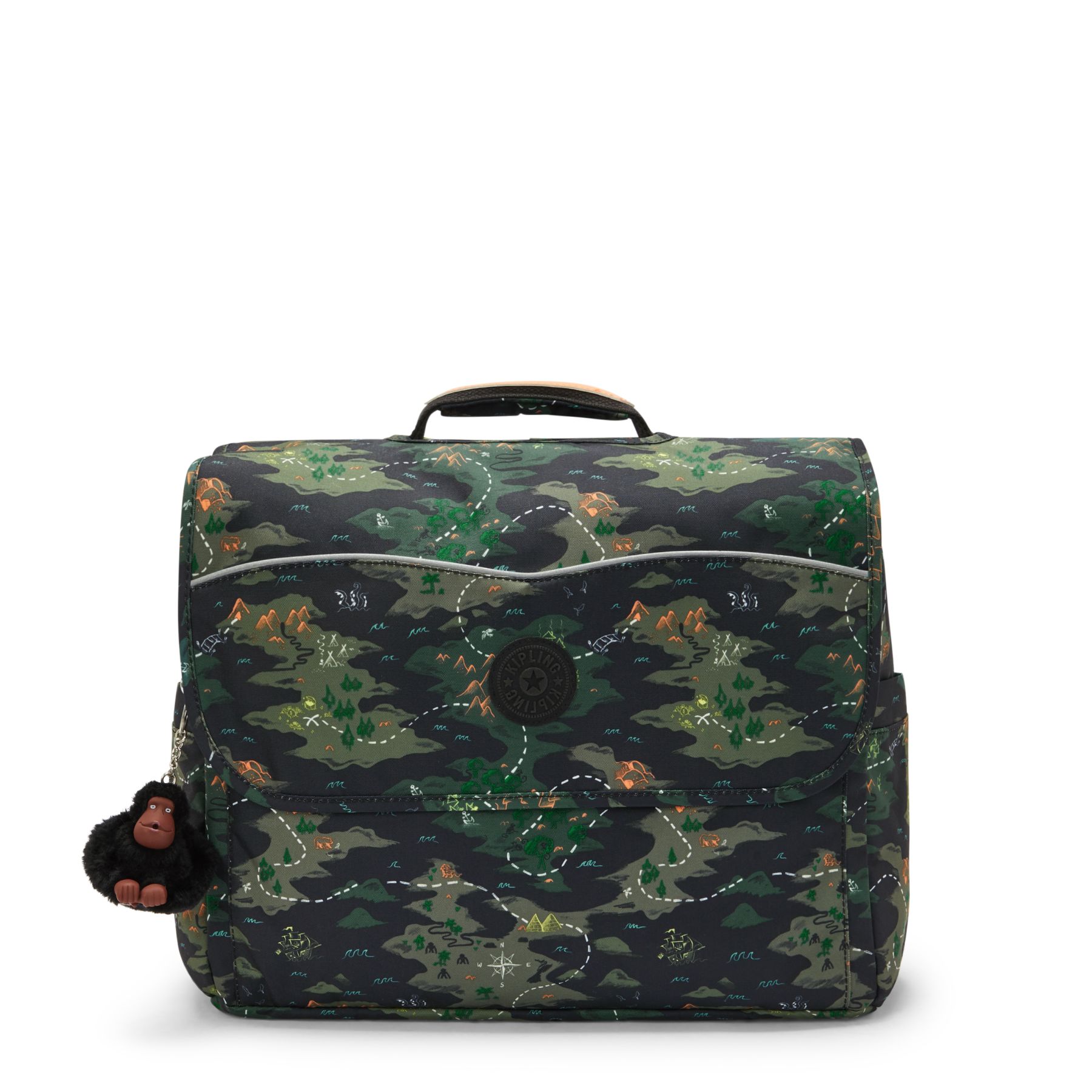 CODIE M  Cartable de taille moyenne avec bretelles rembourrées ajustables - Camo Treasure