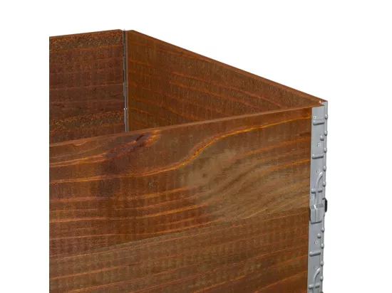 Jardinière bac lit surélevé bois marron 120 x 80 x 41 cm 02_0037410