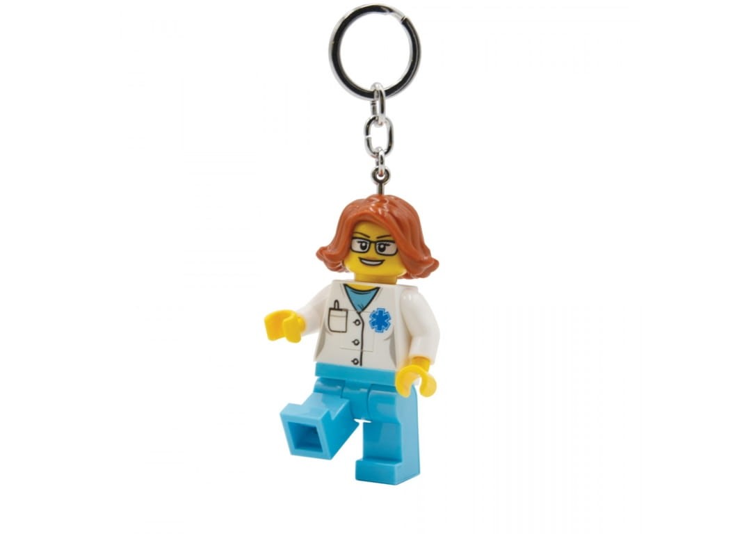 LEGO - Nøglering m/LED - Kvindelig Læge