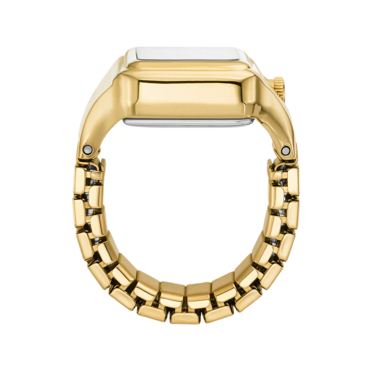 Montre FOSSIL watch ring femme bracelet acier inoxydable doré
