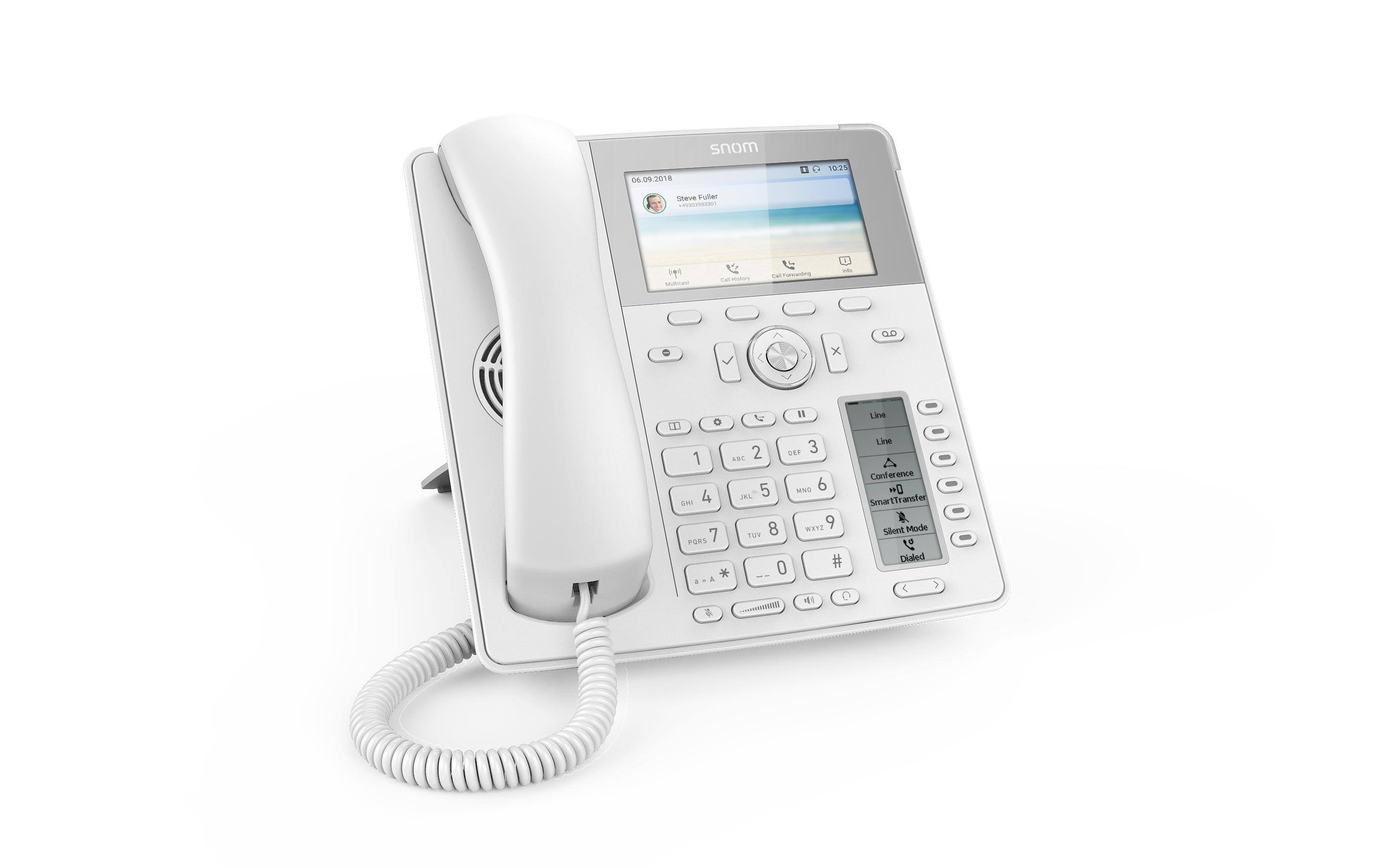 Tischtelefon D785 Weiss<br>Snom Tischtelefon D785 – Der ideale Begleiter im Arbeitsalltag