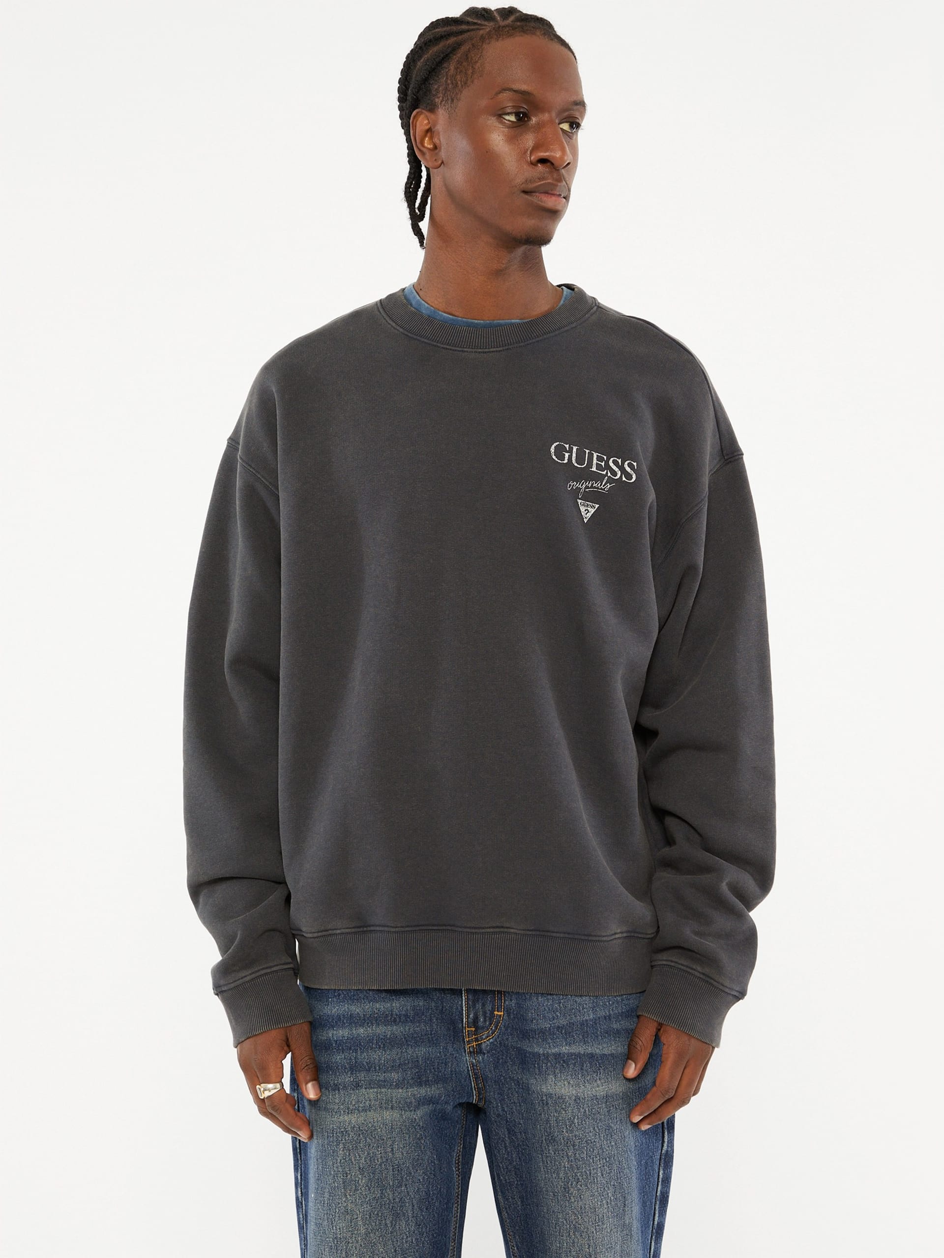 Moletom GUESS Originals Eco Baker com gola redonda