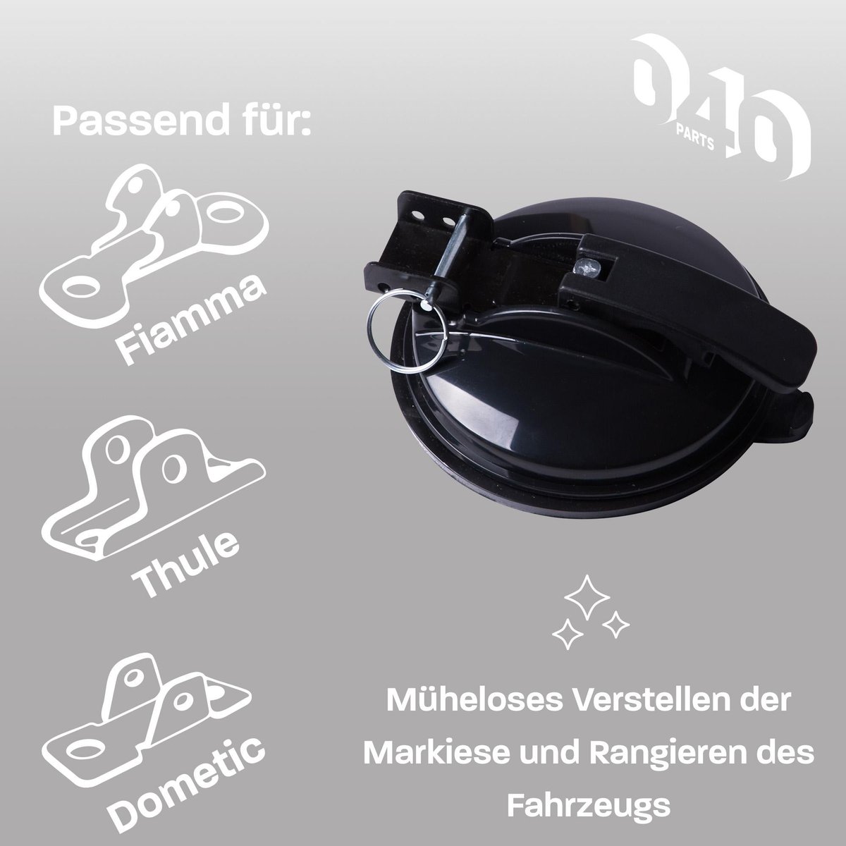 040Parts Zuignap luifelhouder - VW T5 T6 T7