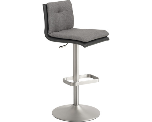 Barkruk Mayer Zitmeubelen 1211 44 x 47 x 80 cm Staal chroom mat/antraciet + grijs