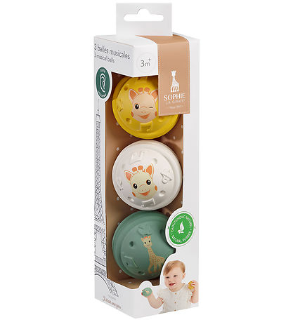 Sophie la Girafe Musik Bolde - 3 Musical Balls