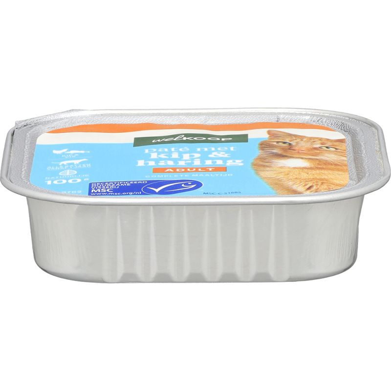Welkoop Pate - Kattenvoer - 100 Gram - haring