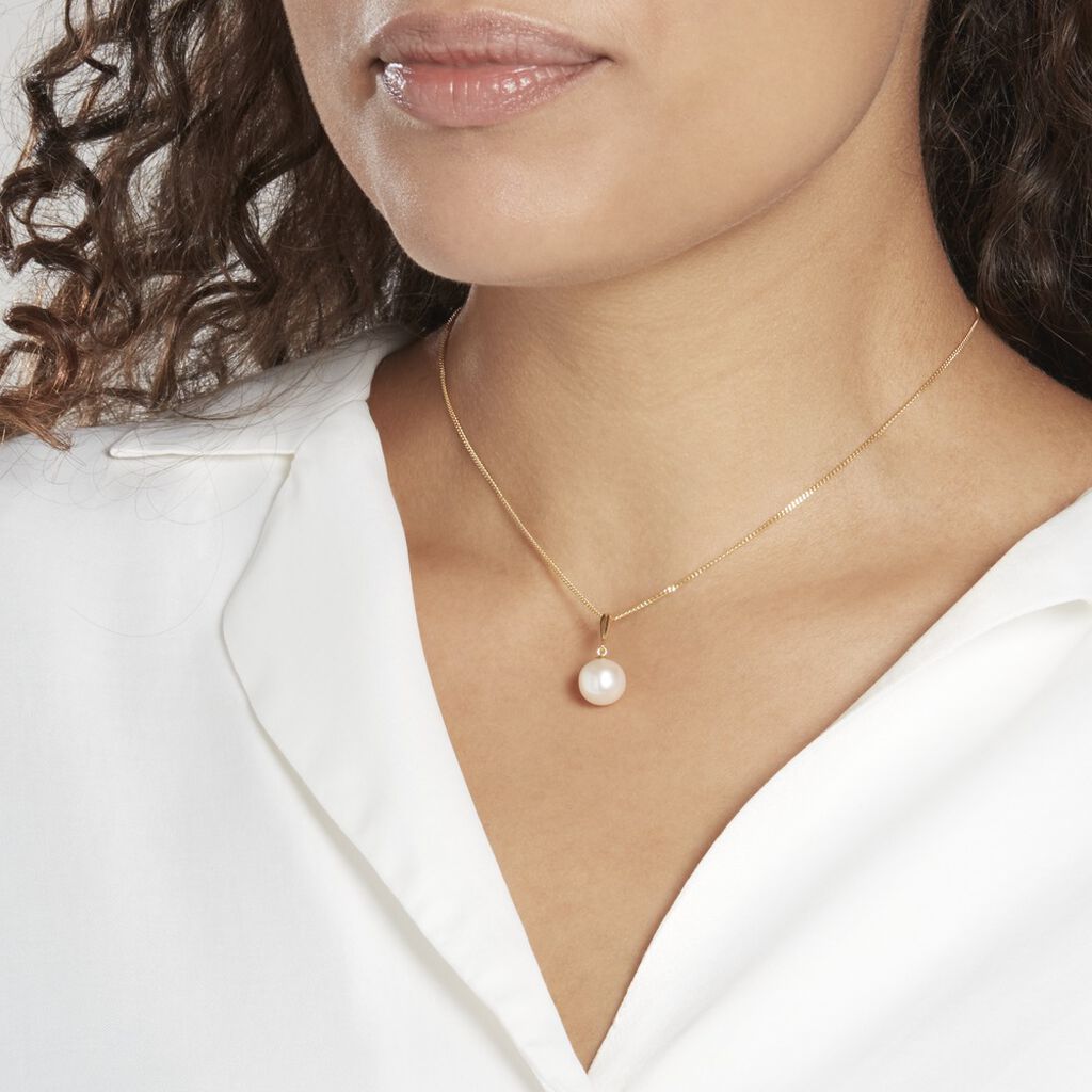 Pendentif Sibylle Or Jaune Perle De Culture