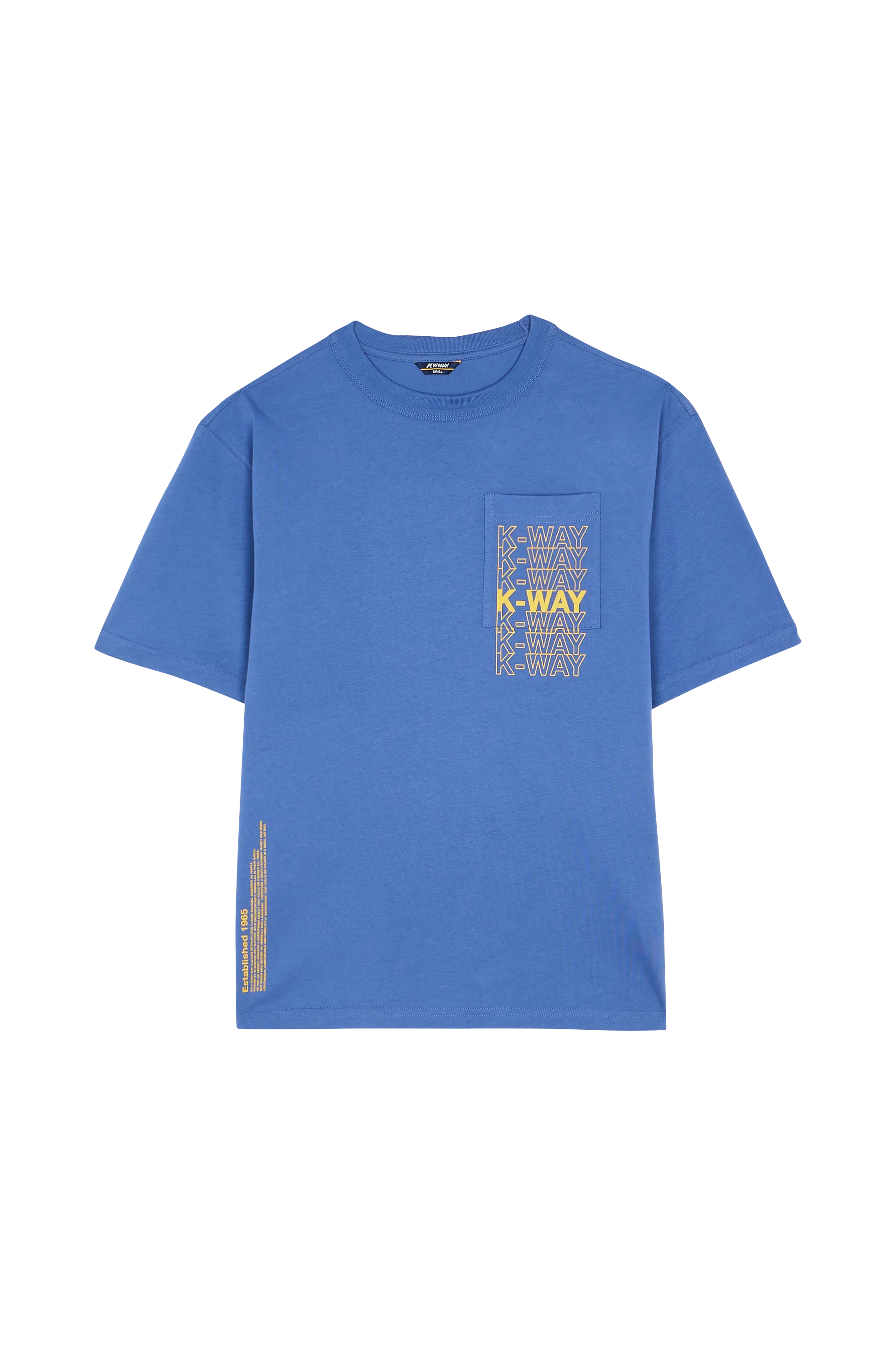 K-WAY T-shirt  FANTOME K-WAY LETTERING Bleu