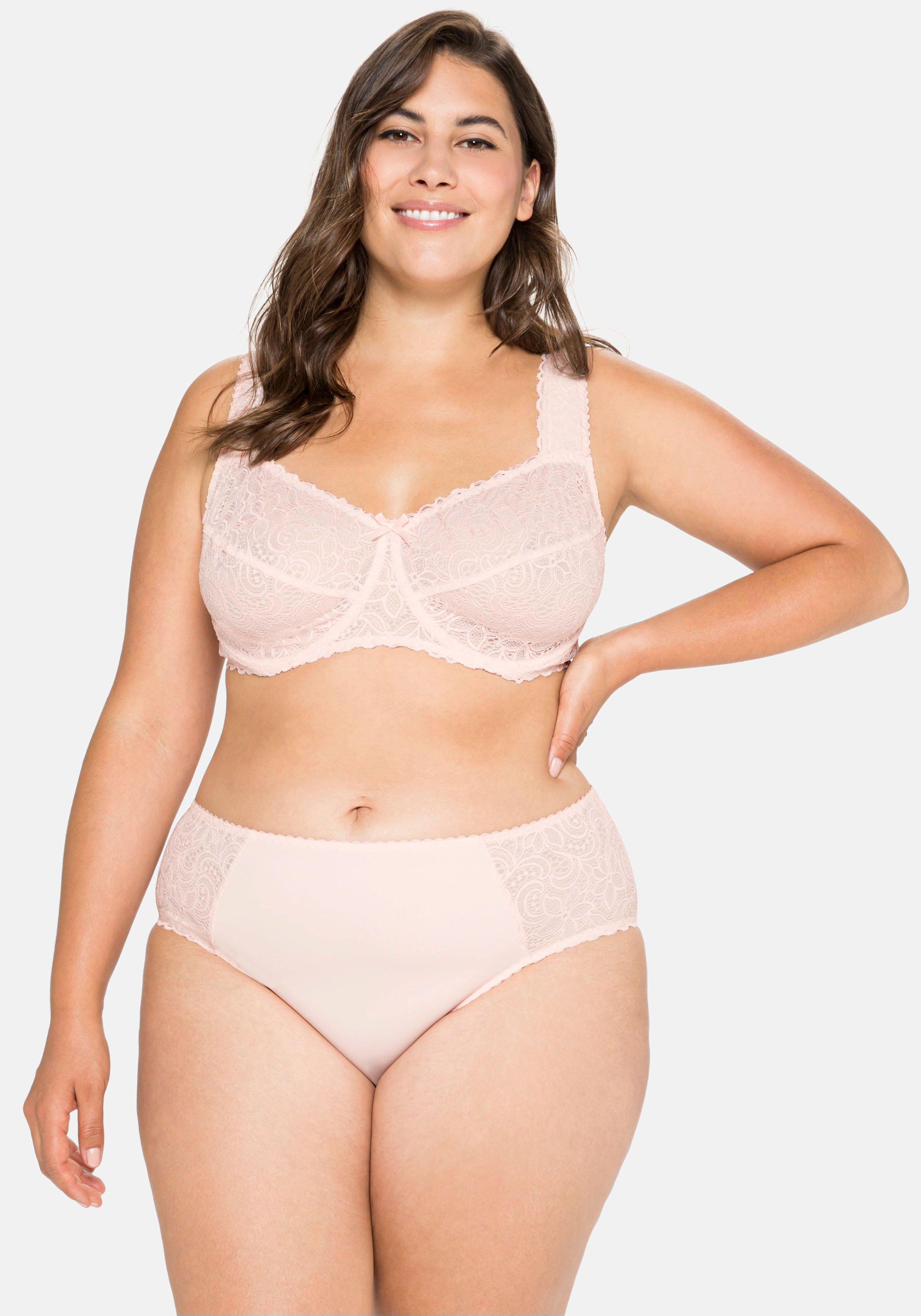 Slip mit Besatz aus Spitze seitlich