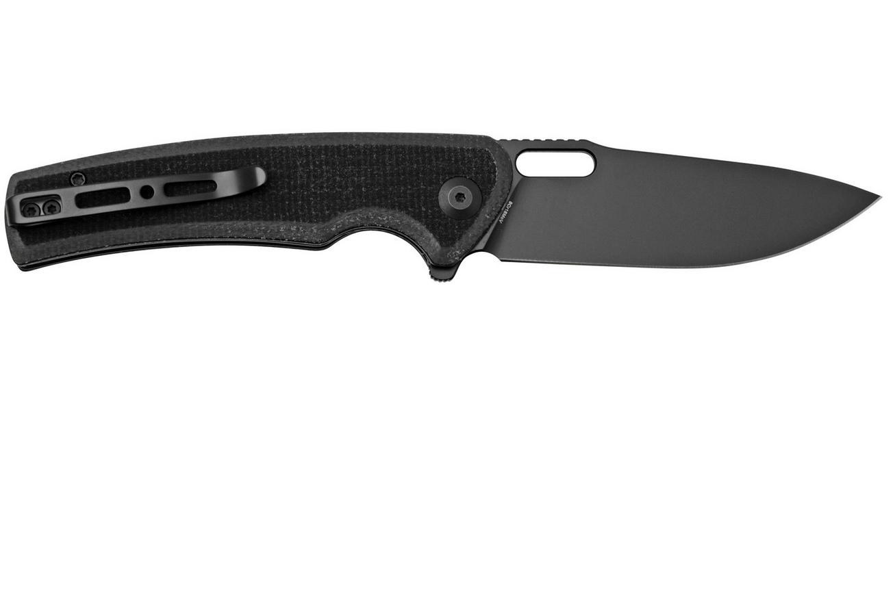 SENCUT Vesperon S20065-3 Black Canvas Micarta, zakmes