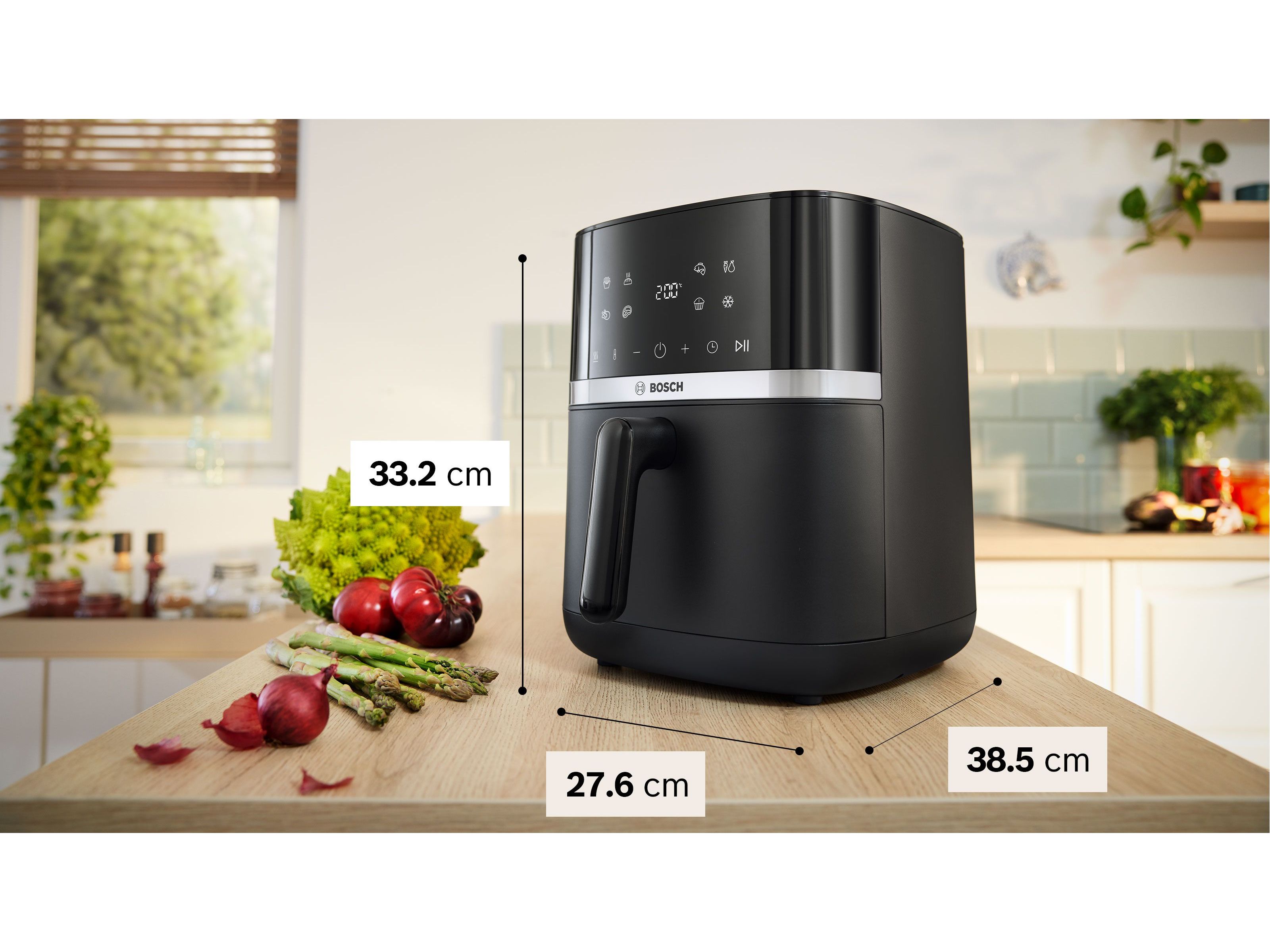 FRITADEIRA SEM ÓLEO BOSCH MAF462B0 AIRFRYER SERIE4 61L