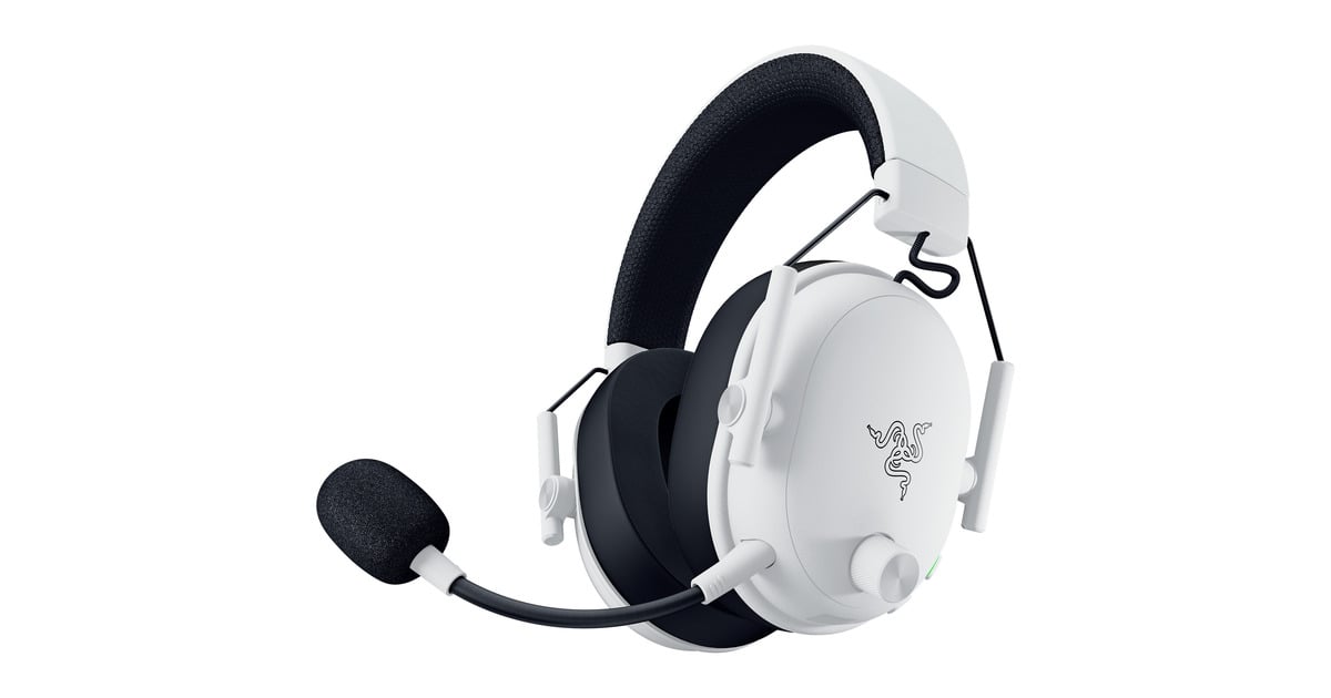 RazerBlackShark V3 over-ear gaming headset  (Wit/zwart, Pc, PlayStation 4 en 5, Bluetooth)