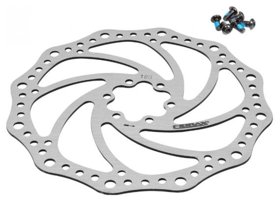 Disque de frein vtt 6 trous fibrax compatible Shimano 180mm