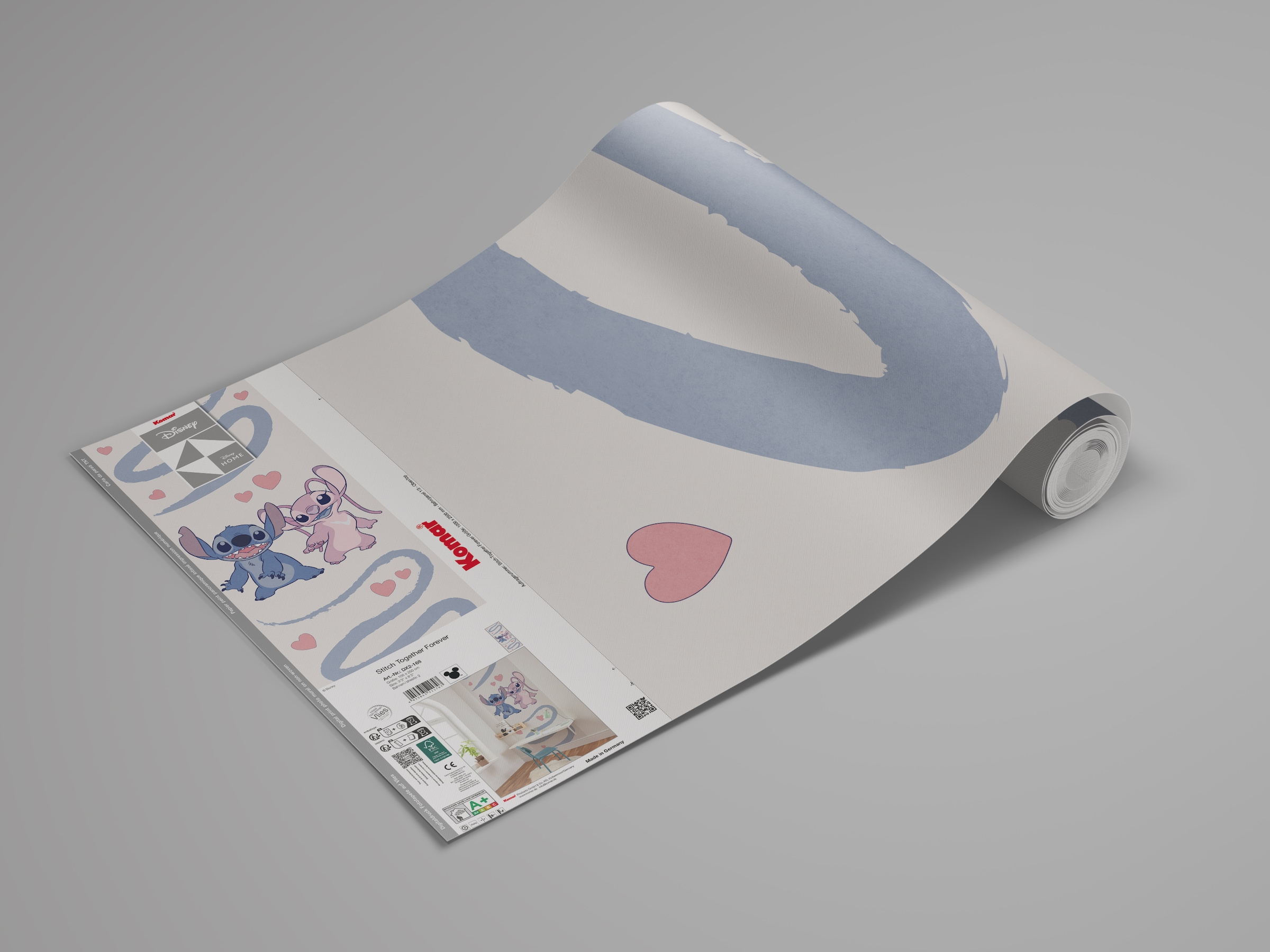 Komar Fototapete »Digitaldruck Vlies -  Stitch Together Forever - Grösse 100 x 250 cm« bedruckt glatt Kinderzimmer
