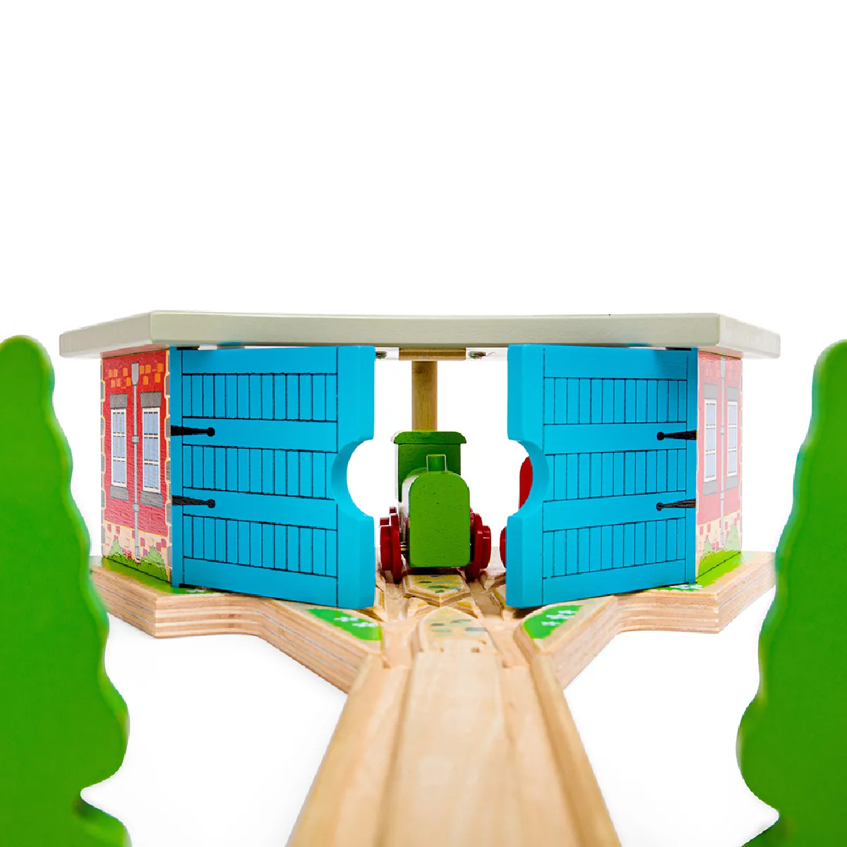 Bigjigs Rail Hangar à moteur triple
