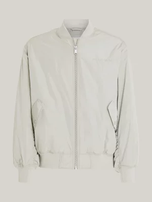 Jaqueta Bomber Clássica com Logo Tonal