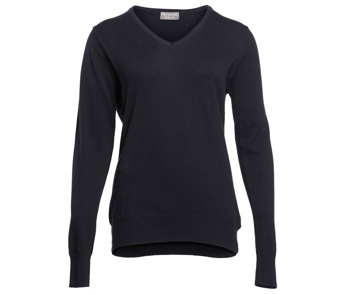 Pen Duick PK451 - Pull Femme Col V en Coton et Acrylique
