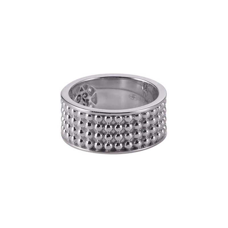 Bague En Argent Jacky Boule Pierre Onyx