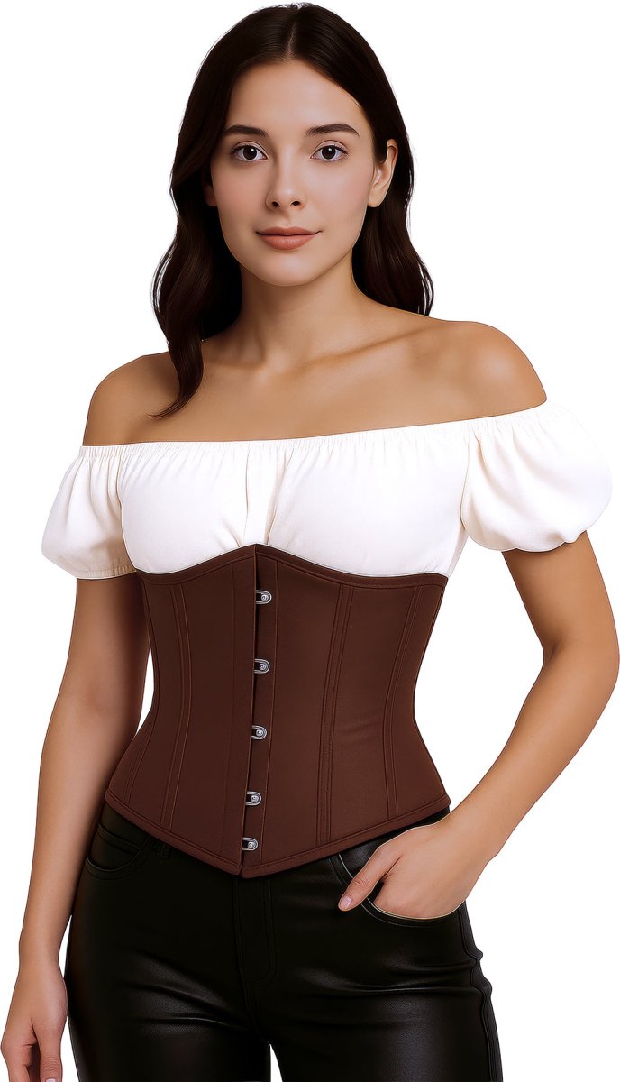 Bruine Corset Dames Piraat