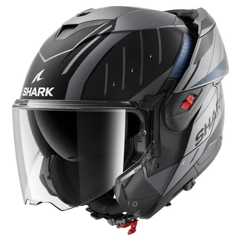Shark - Casque Oxo Rydger Anthracite / Bleu / Noir / Mat